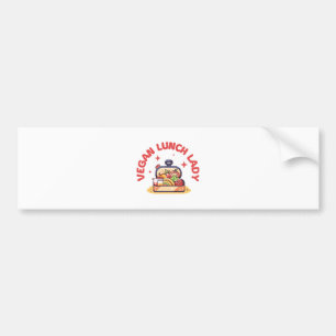 VEGAN LUNCH LADY’S BUMPER STICKER