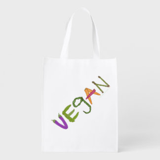 Vegan Made By Vegetables Reusable Grocery Bag