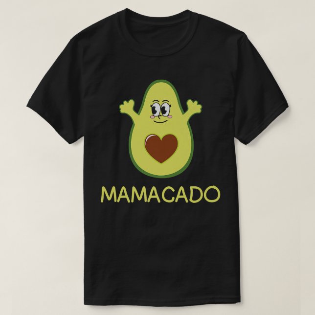 Vegan Mamacado  T-Shirt (Design Front)