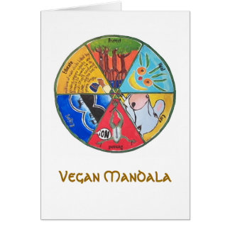 Vegan Mandala Cards