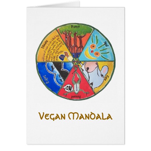 Vegan Mandala Cards (Front)