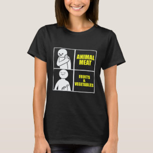 Vegan Meme Humorous Vegetarian Food Diet T-Shirt