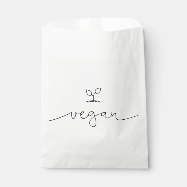 Vegan Minimalistic Favor Bag (Front)