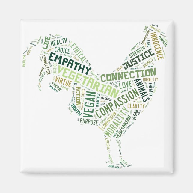 Vegan Mosaic Magnet (Front)