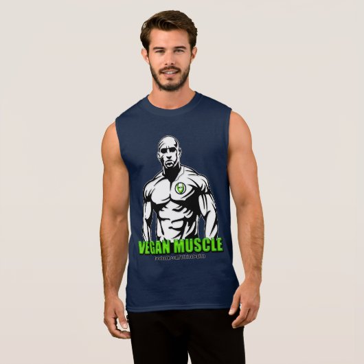 Vegan Muscle Apparel Sleeveless Shirt (Front Full)