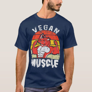 Vegan muscle vegetarian be veggie natural vegan en T-Shirt