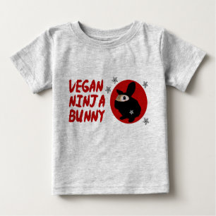 Vegan Ninja Bunny Baby T-Shirt