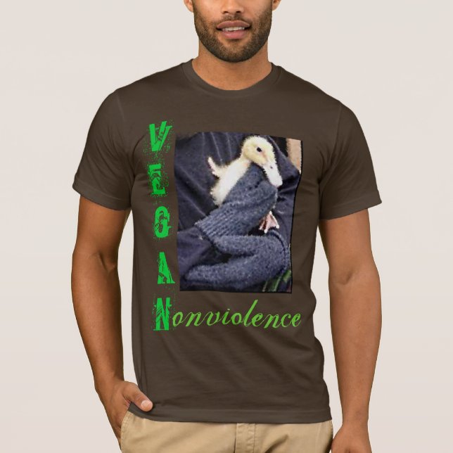 Vegan = nonviolence T-Shirt (Front)