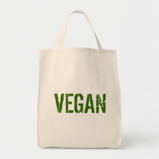 VEGAN organic grocery tote Bag