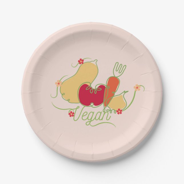 vegan paper plates (Front)