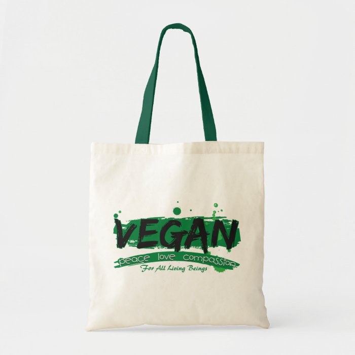 Vegan Peace Love Compassion Bags