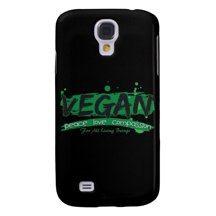 Vegan Peace Love Compassion Galaxy S4 Cover