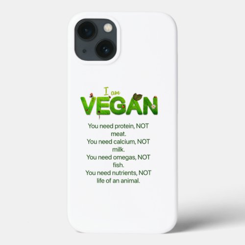 Vegan phone  iPhone 13 case
