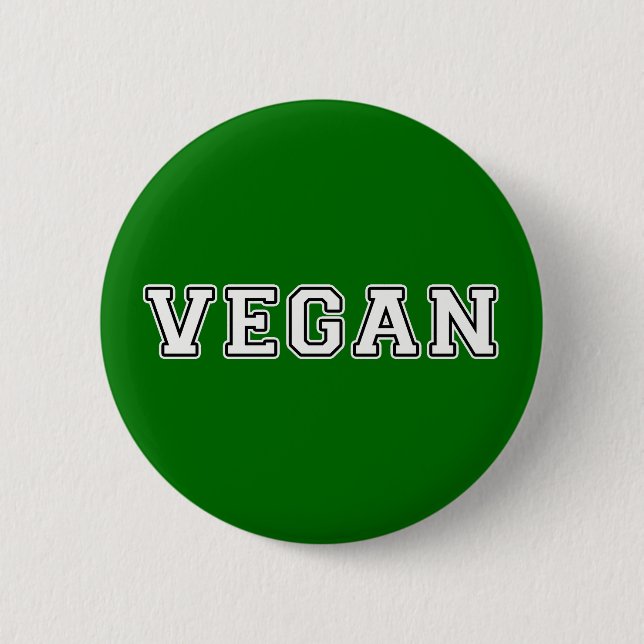 Vegan Pinback Button (Front)
