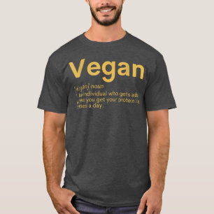Vegan Plant Based Diet Dino Vegetarian Nature Herb T-Shirt