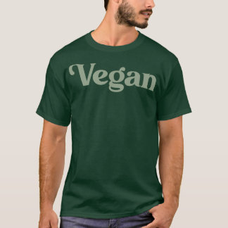 Vegan Plant Based Diet Dino Vegetarian Nature Herb T-Shirt