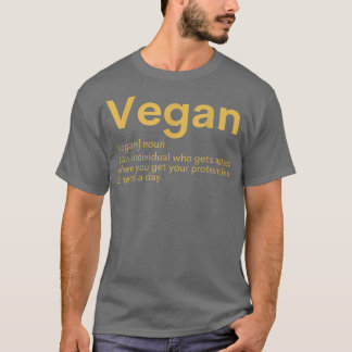 Vegan Plant Based Diet Dino Vegetarian Nature Herb T-Shirt
