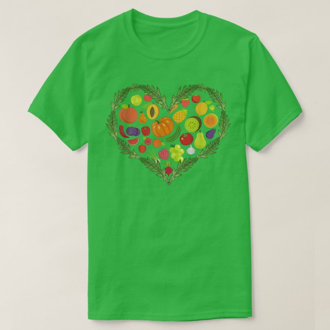 Vegan Plant Based Vegetarian Diet Veganism Veggies T-Shirt (Design Front)