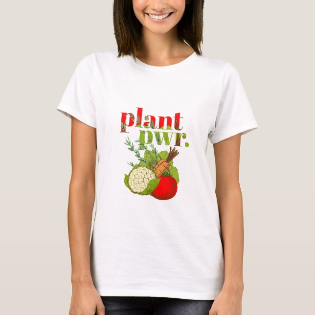 Vegan Plant Power T-Shirt (Front)
