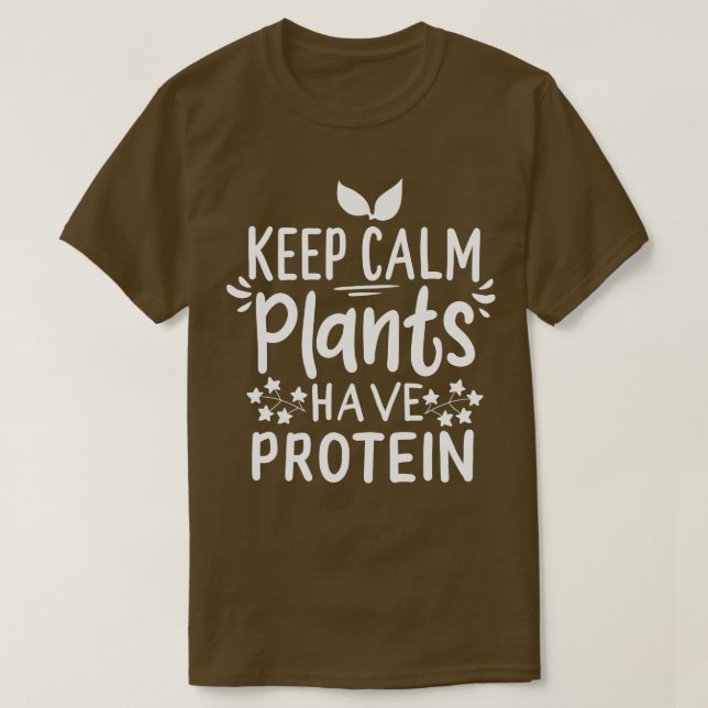 Vegan Plants Protein T-Shirt (Design Front)