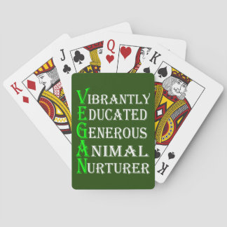 Vegan Playing Cards For Animal Lovers, Vegan