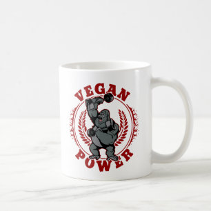 Vegan Power Bodybuilder Gorilla Coffee Mug