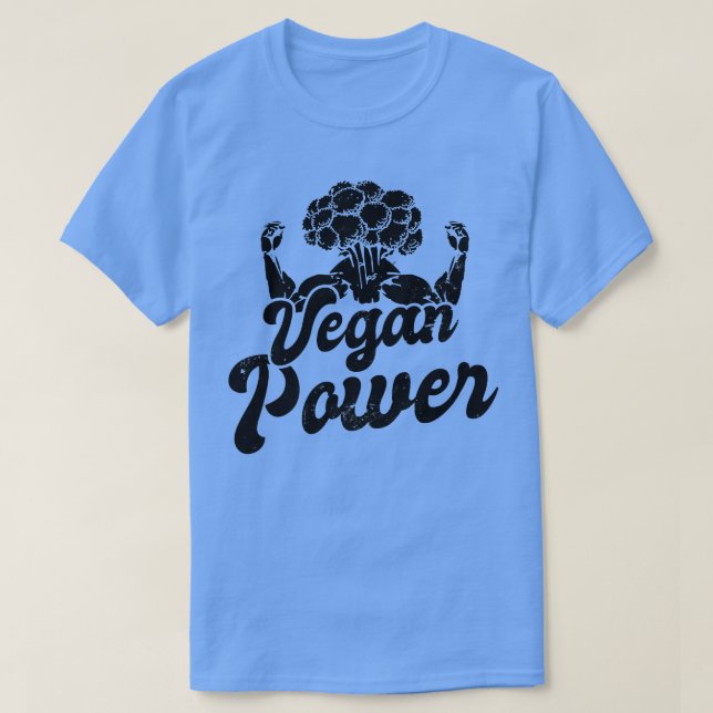 Vegan Power Design Vegetarian Workout  T-Shirt (Design Front)
