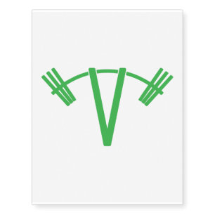 Vegan power temporary tattoos