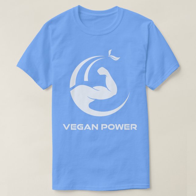 Vegan Power Vegan Vegetarian Muscles Beast On Fitn T-Shirt (Design Front)