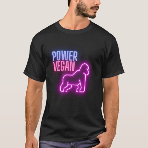 Vegan PowerWorkout MuscleGorilla Bodybuilding T_Shirt