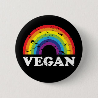 Vegan Rainbow Button