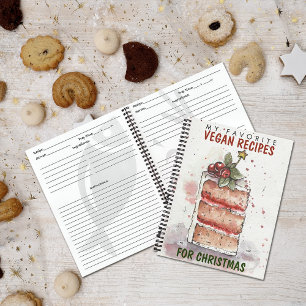 Vegan Recipes For Christmas Notebook