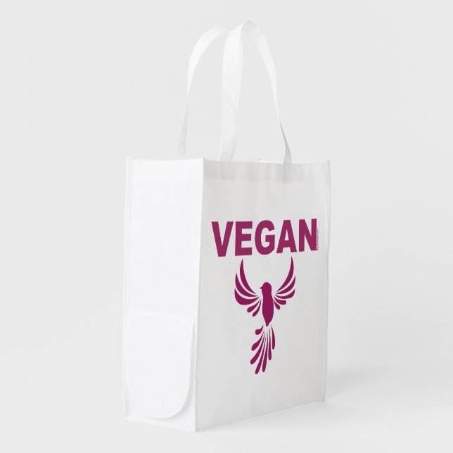Vegan Reusable Grocery Bag (Front Side)
