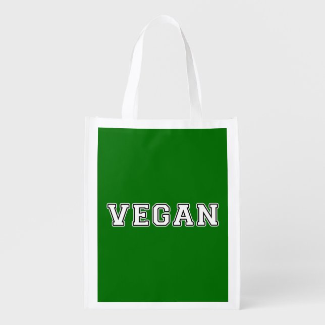 Vegan Reusable Grocery Bag (Front)