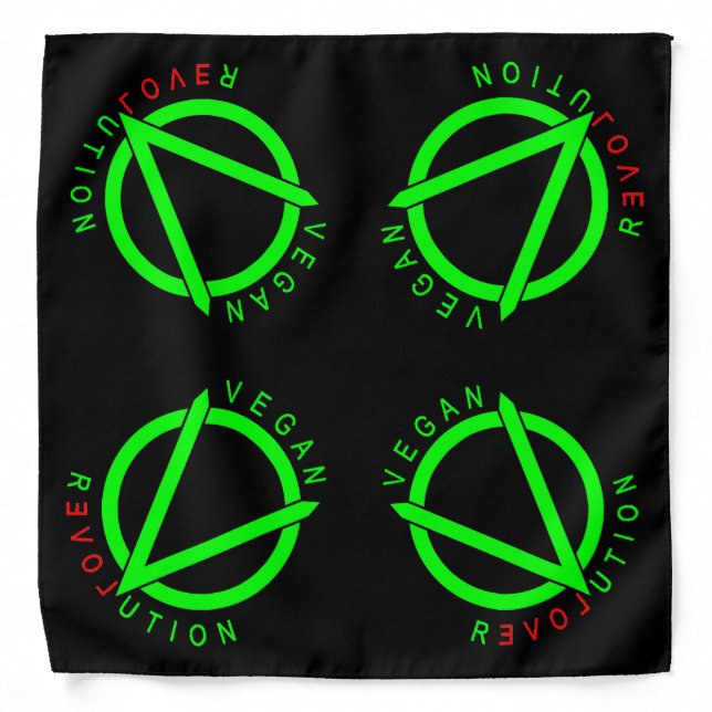 Vegan Revolution Bandana (Front)