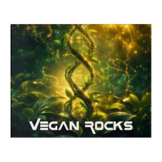 VEGAN ROCKS ACRYLIC PRINT