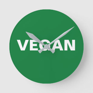 VEGAN ROUND CLOCK