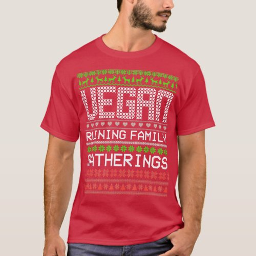 Vegan Ruining Family Gatherings Vegan Christmas Cl T_Shirt