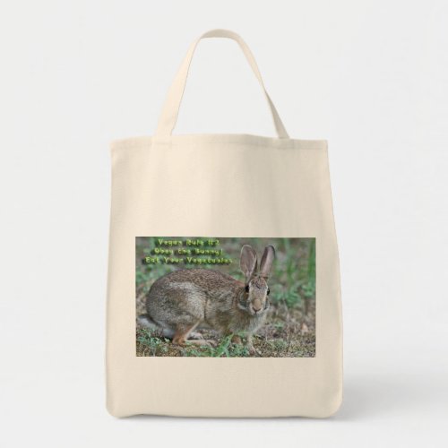 Vegan Rule 2 Obey the Bunny Gifts  Apparel Tote Bag