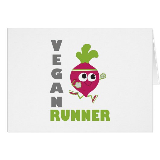 Vegan Runner - Beet Cards (Front Horizontal)