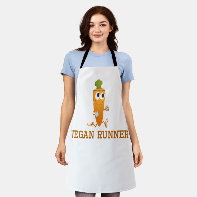 Vegan Runner Carrot Apron (Worn)