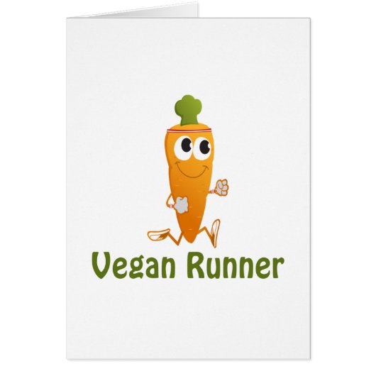 Vegan Runner - Carrot Cards (Front)