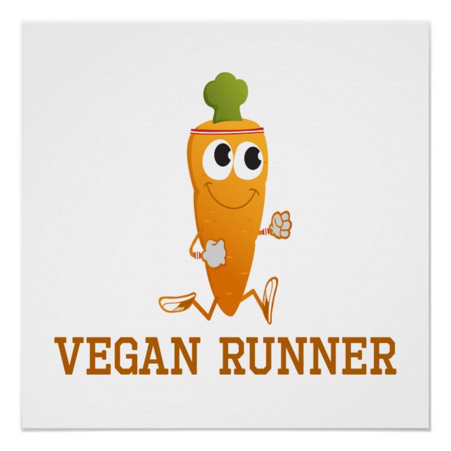 Vegan Runner Carrot Poster (Front)