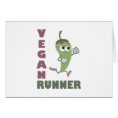Vegan Runner - Running Pepper Cards (Front Horizontal)