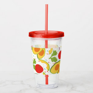 Vegan Salad Avocado Fiesta Acrylic Tumbler