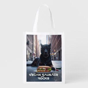 VEGAN SAUSAGE ROCKS - FUN GROCERY BAG