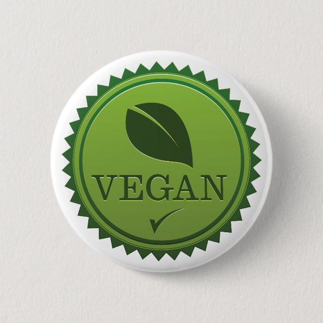 Vegan Seal Pinback Button (Front)