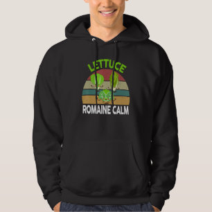 Vegan-Shirt Lettuce Romaine Calm Vegetarian Gift F Hoodie