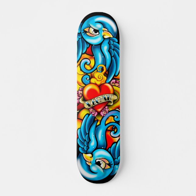 Vegan Skate Army Skateboard Deck (Front)