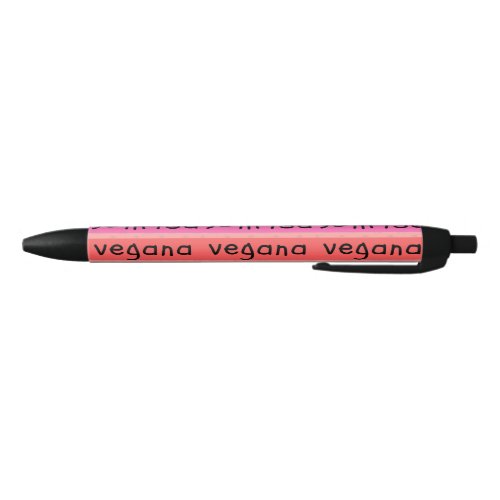 Vegan smile  Vegan smile Black Ink Pen